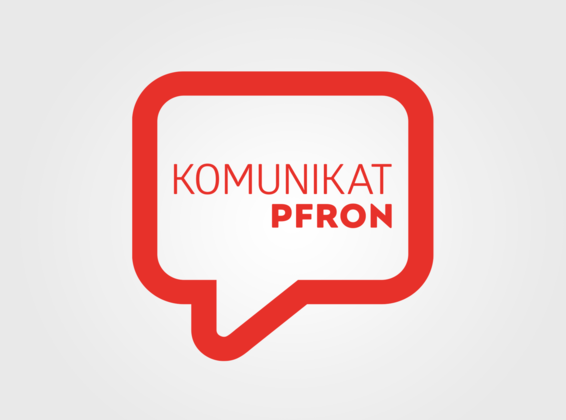 Logotyp z napisem Komunikat PFRON